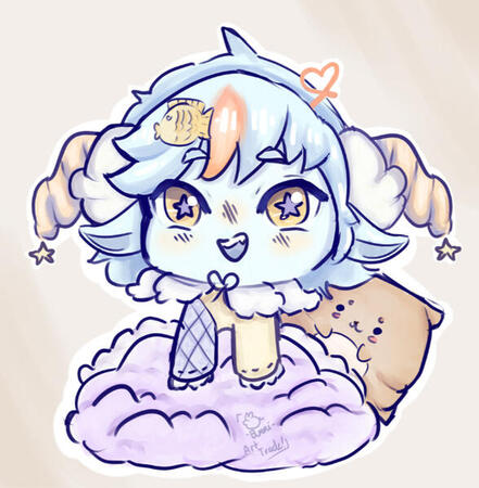 Colored Chibi Sketch
